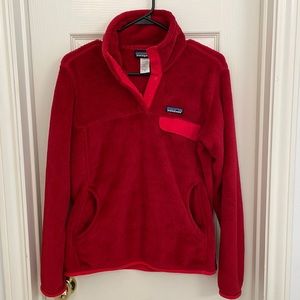 Patagonia Women’s Re-Tool Snap-T Fleece Pullover in Red